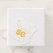 Étiquette-cadeau Joyeux 50ème (Avec boite)