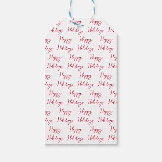 Étiquette cadeau Joyeux Joyeux Jours Cursive Scrip (Devant)