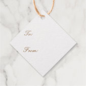 Étiquette-cadeau Joyeux Kwanzaa Gold (Dos)