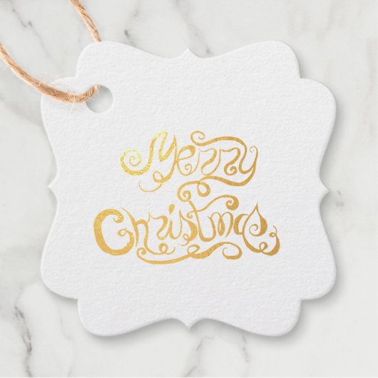 Étiquette-cadeau Joyeux Noël Dans Un Texte Drôle (Devant)