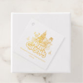 Étiquette-cadeau Joyeux Noël simple et rouge (Avec boite)