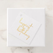 Étiquette-cadeau Joyeux Script tendance d'anniversaire (Avec boite)