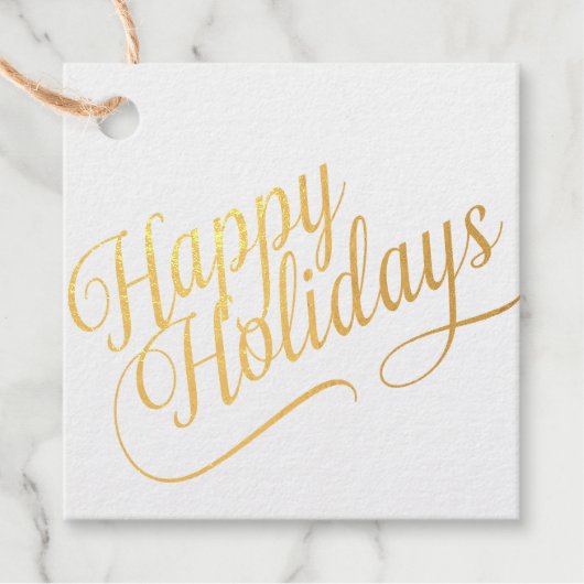 Étiquette-cadeau Joyeux vacances (Devant)