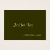 Étiquette cadeau "Juste pour vous" (Dos)