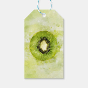 Étiquette Cadeau Kiwi Vert