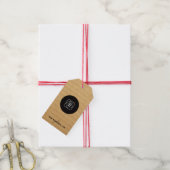 Étiquette cadeau Kraft Made USA Description de pro (Avec de la ficelle)