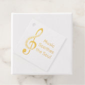 Étiquette-cadeau La musique apaise l'âme (Avec boite)
