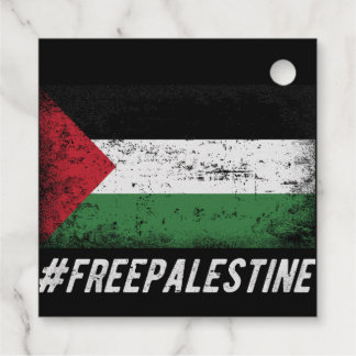 Étiquette-cadeau La Palestine libre avec la Palestine