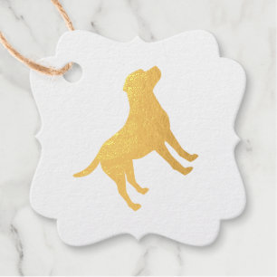 Étiquette-cadeau Labrador Chien Baby shower Blue Boy Lab