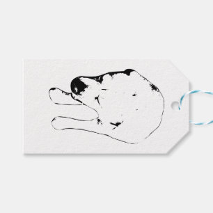 Étiquette cadeau Labrador, fin joyeuse