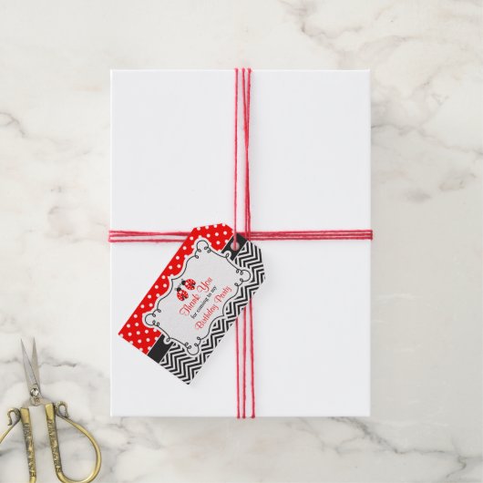 Étiquette cadeau Ladybug Ladybird (With Twine)