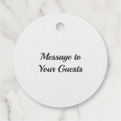 Étiquette-cadeau Laisser l'amour étinceler VRAI or huile (Dos)