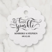 Étiquette-cadeau Laisser l'amour s'échapper (Dos)