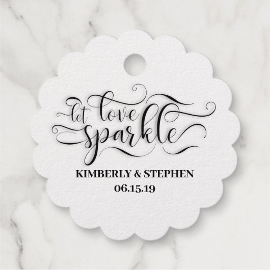 Étiquette-cadeau Laisser l'amour s'échapper (Dos)