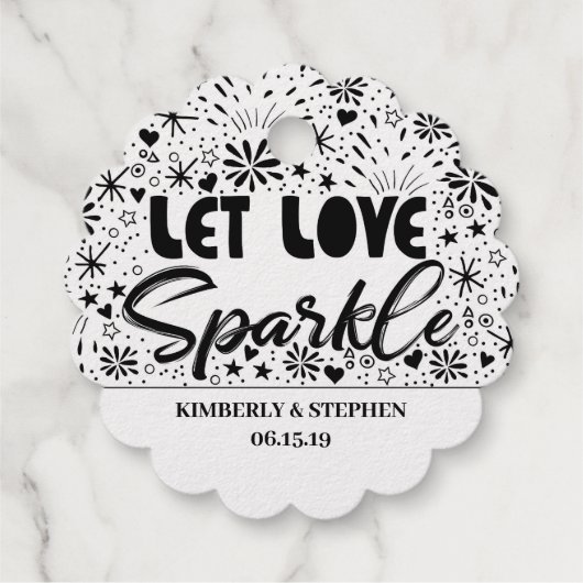 Étiquette-cadeau Laisser l'amour s'échapper (Dos)