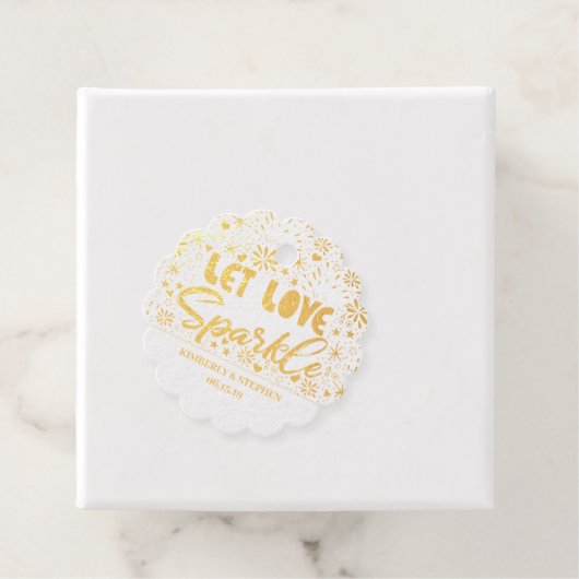 Étiquette-cadeau Laisser l'amour s'échapper (Avec boite)