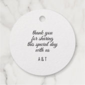 Étiquette-cadeau Laissez L'Aventure Commencer Le Baby shower Des Pi (Dos)