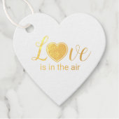 Étiquette-cadeau L'amour est dans le Mariage aérien (Devant)