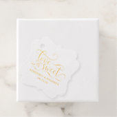 Étiquette-cadeau L'amour est un mariage doux et élégant (Avec boite)