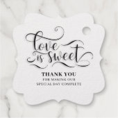 Étiquette-cadeau L'amour est un mariage doux et élégant (Dos)