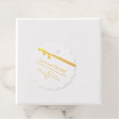 Étiquette-cadeau L'amour et merci Merci Mariage avec photo (Avec boite)