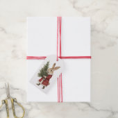 ÉTIQUETTE CADEAU LAPIN DE NOËL ET SOURIS (Avec de la ficelle)