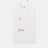 Étiquette cadeau Lavender (Dos)