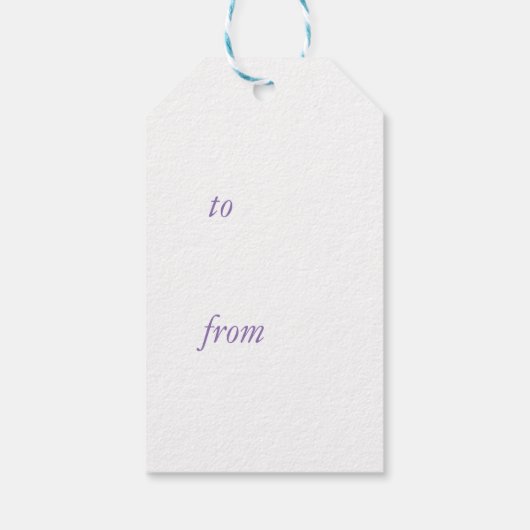Étiquette cadeau Lavender (Dos)