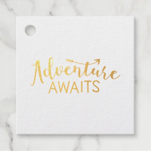 Étiquette-cadeau L'aventure attend (Devant)