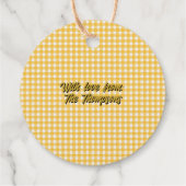 Étiquette-cadeau Le Bonheur Est Fait Maison Noël (Dos)