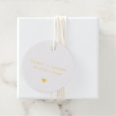 Étiquette-cadeau Le parfait mélange moderne Mariage or à huile (Avec boite)