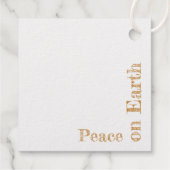 Étiquette-cadeau "L'élégance des rennes dorés" (Dos)