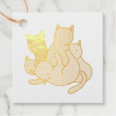 Étiquette-cadeau Les chatons d'olive (Devant)