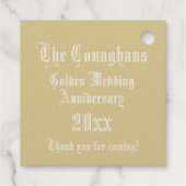 Étiquette-cadeau Lettre mariage C Monogramme (Dos)