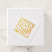 Étiquette-cadeau Lettre mariage C Monogramme (Avec boite)