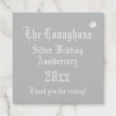 Étiquette-cadeau Lettre mariage C Monogramme (Dos)