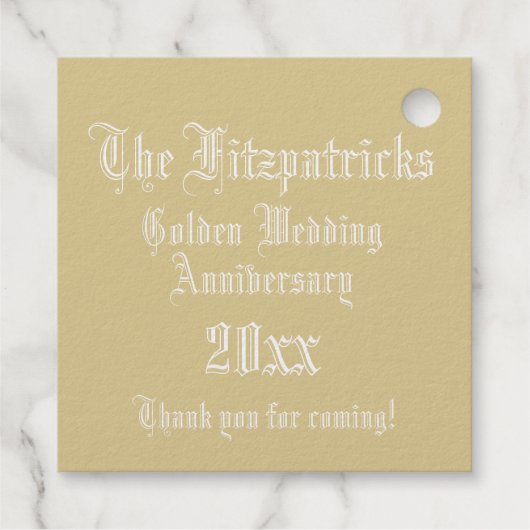 Étiquette-cadeau Lettre mariage E Monogramme (Dos)