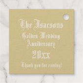 Étiquette-cadeau Lettre mariage I Monogramme illuminée (Dos)