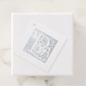 Étiquette-cadeau Lettre mariage illuminée P Monogramme (Avec boite)