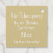 Étiquette-cadeau Lettre mariage illuminée T Monogramme (Dos)