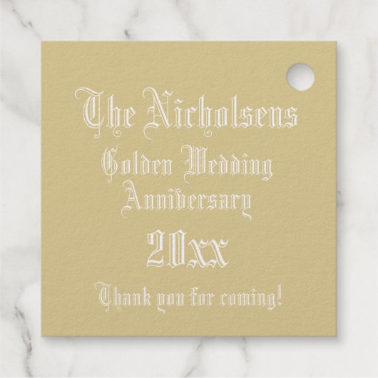 Étiquette-cadeau Lettre mariage N Monogramme (Dos)