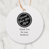 Étiquette-cadeau Logo de l'entreprise pour animaux de compagnie (Dos)