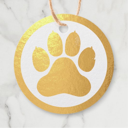 Étiquette-cadeau Logo de l'entreprise pour animaux de compagnie (Devant)