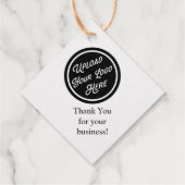 Étiquette-cadeau Logo d'entreprise locale San Pedro (Dos)