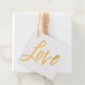 Étiquette-cadeau LOVE tendance écriture manuscrite moderne à la mai (Avec boite)