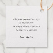 Étiquette-cadeau LOVE tendance écriture manuscrite moderne à la mai (Dos)