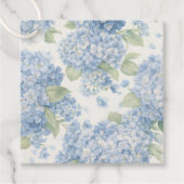 Étiquette Cadeau Luxe Hydrangea Bleue | Côté Hampt (Devant)