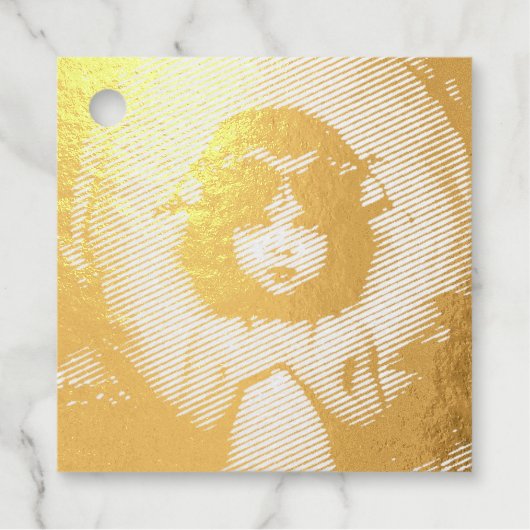 Étiquette-cadeau Lys à champignons vintages (Devant)