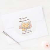 Étiquette Cadeau Macaron à la Noix de Coco (Enveloppe)
