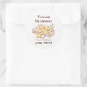 Étiquette Cadeau Macaron à la Noix de Coco (Sac)